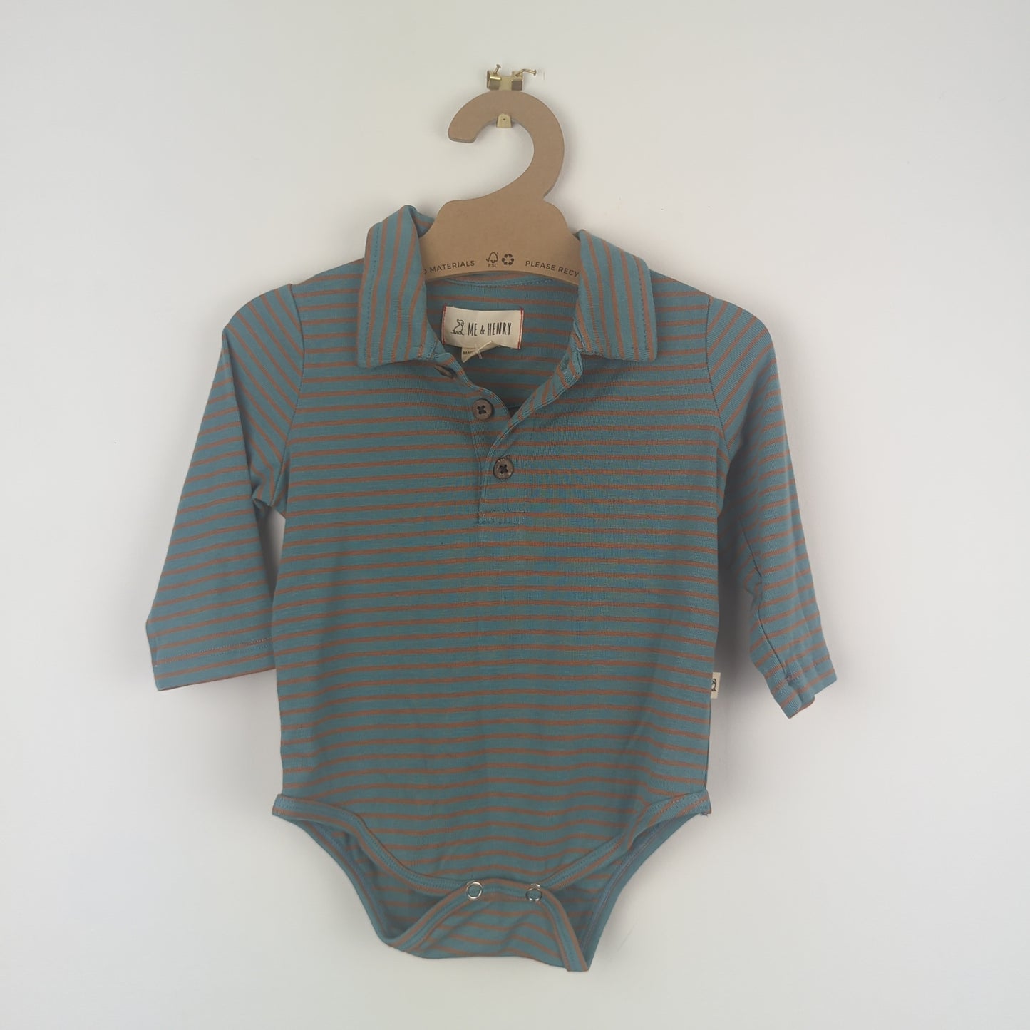 New Henry and Me Vest - Stripes (3-6m)