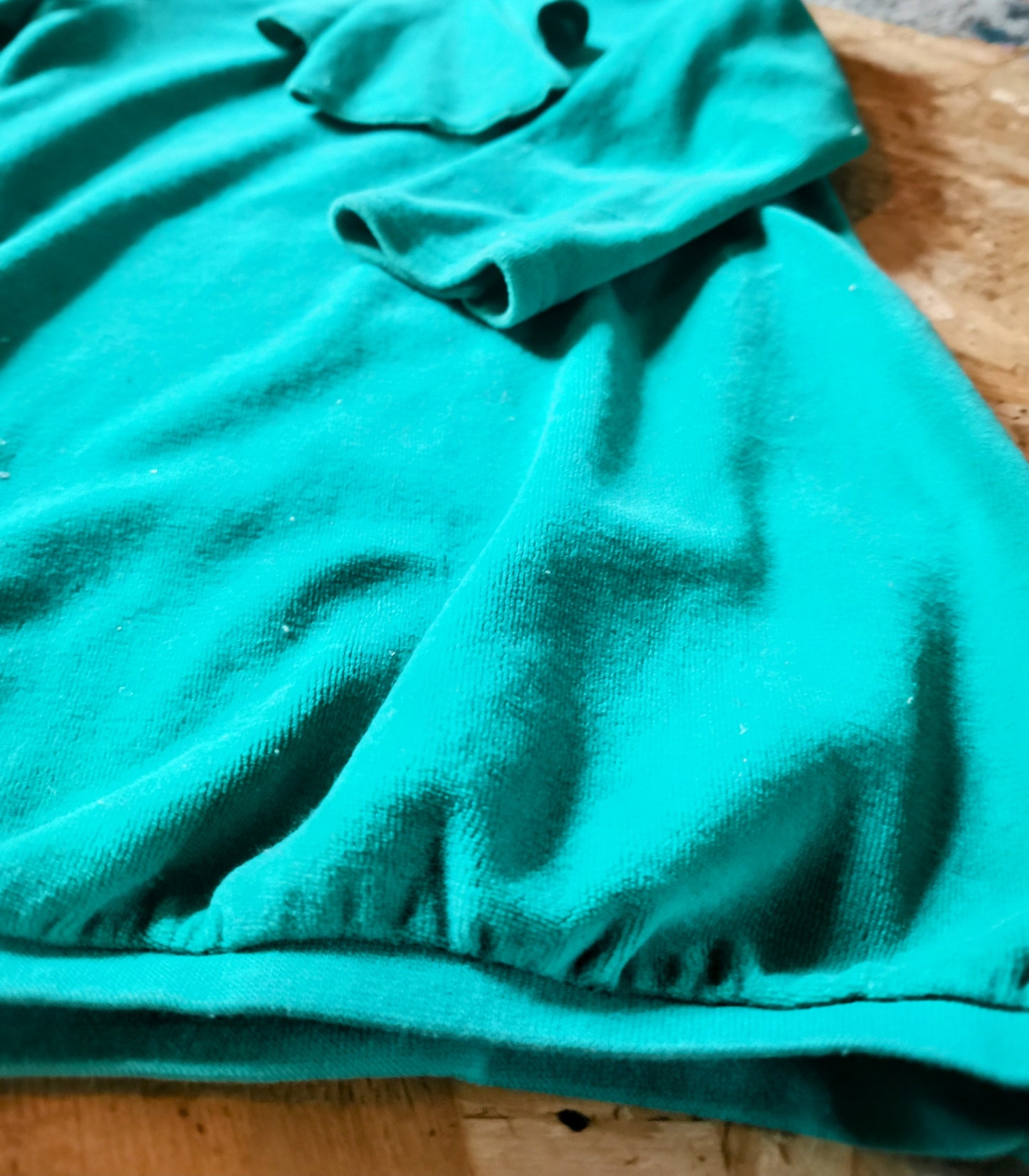 Raspberry Republic Dress - Green Velour (18-36m)