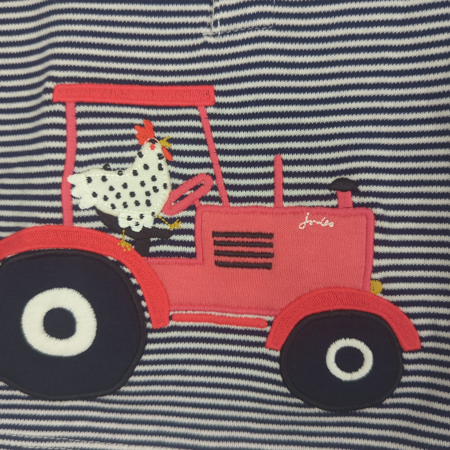 New Joules Vest - Stripey Tractor (3-6m)