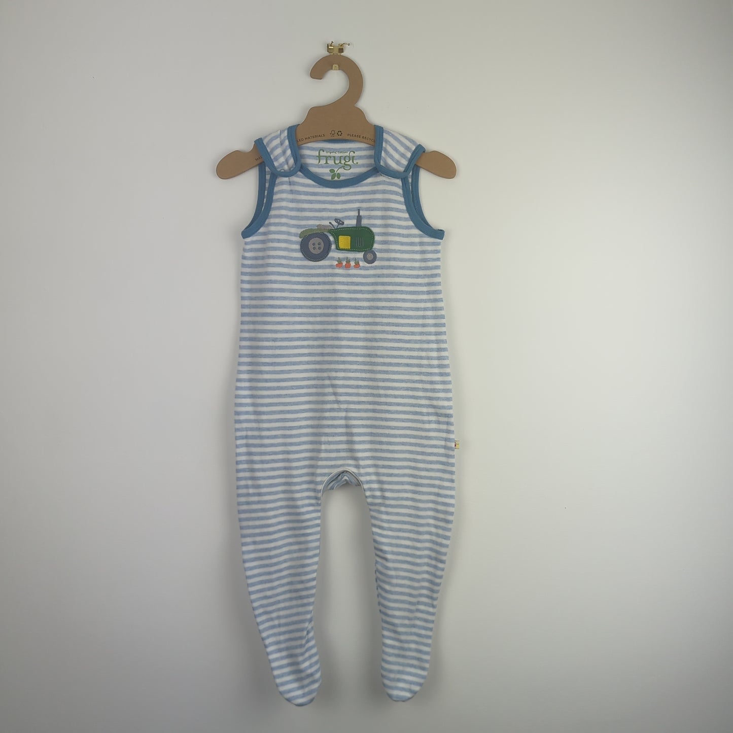 Preloved Frugi Dungarees - Tractor (6-12m)