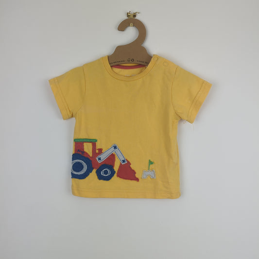 Preloved Kite Top - Yellow Diggers (3-6m)