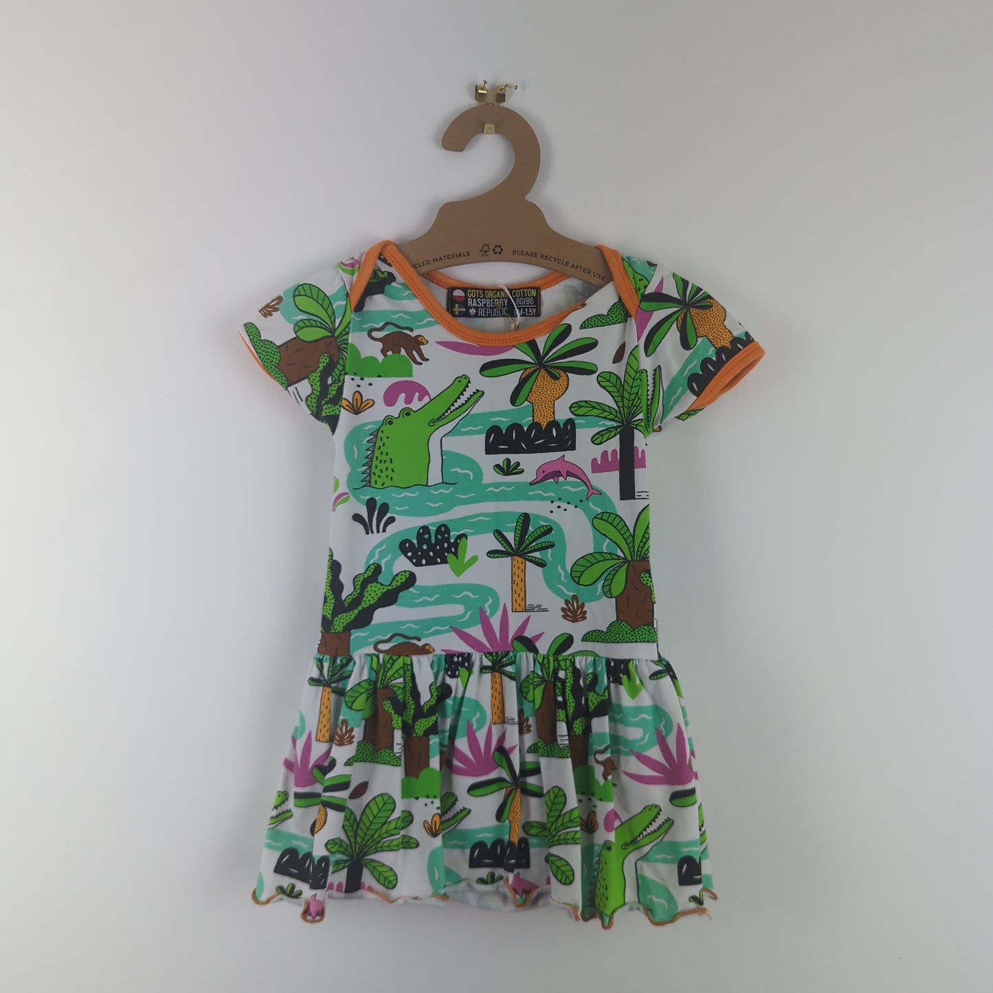 Preloved Raspberry Republic Dress - Tropical (9-18m)
