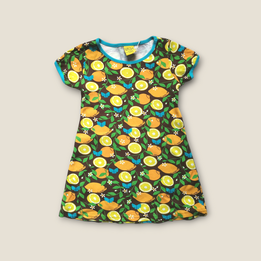 Preloved Duns Dress - Citrus (3-4yrs)