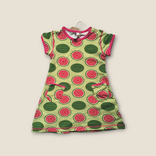 Preloved Maxomorra Dress - Watermelon (2-3yrs)