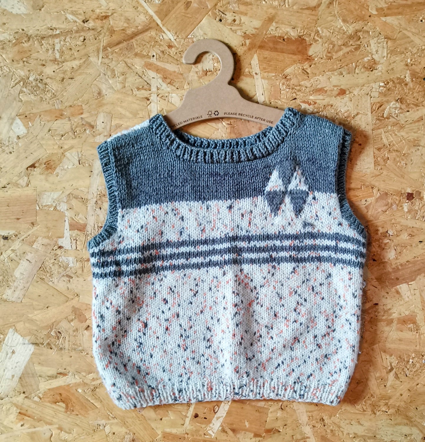 Handknitted Jumper - Grey (5-6yrs)