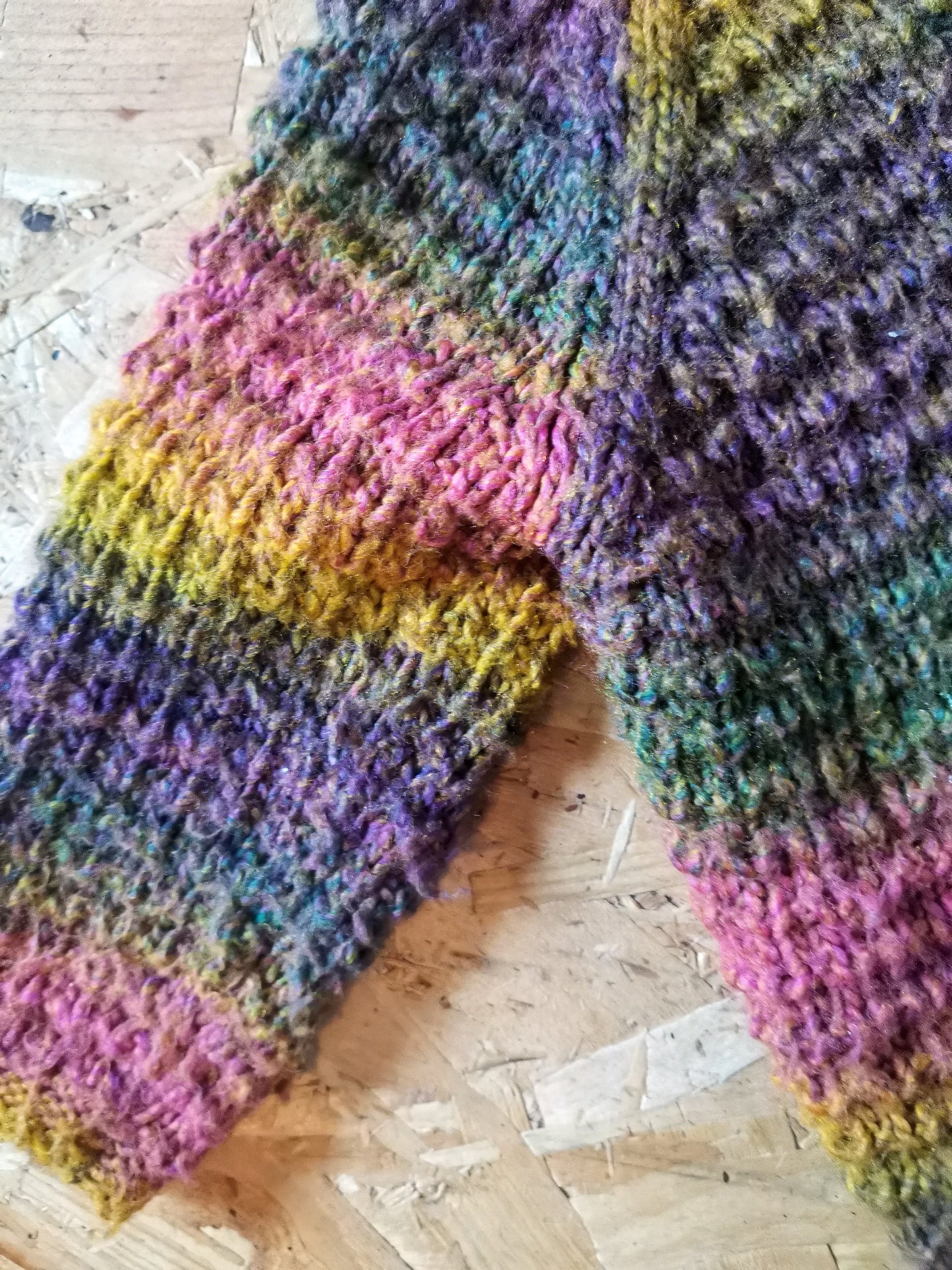 Handknitted Cardigan - Rainbow (2-3yrs)