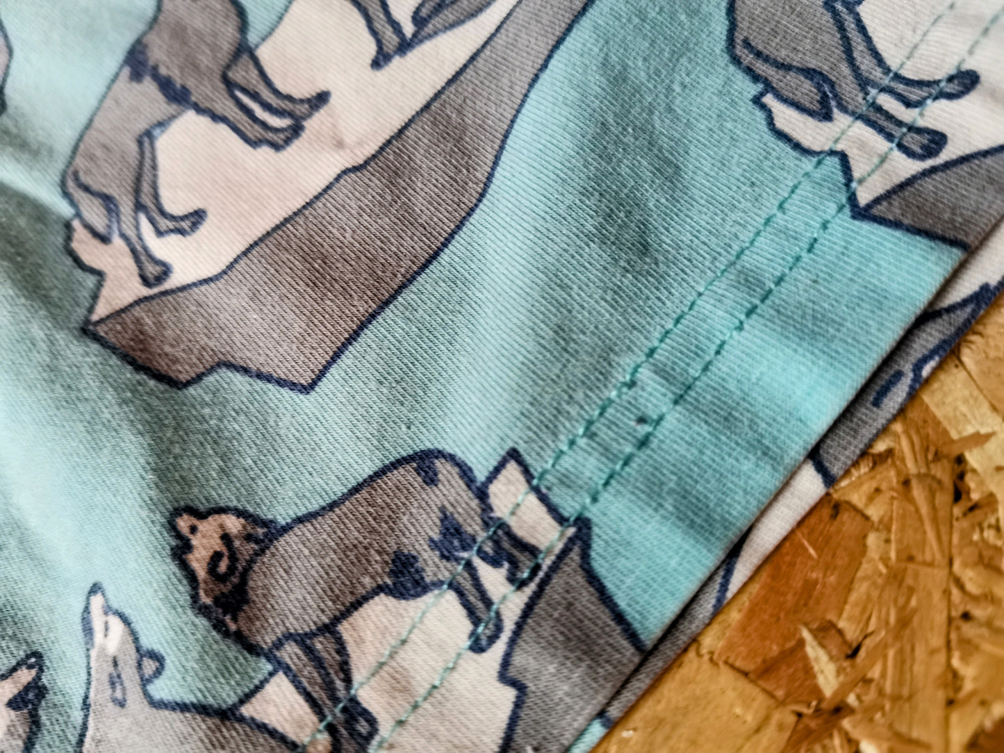 Smafolk Top -	Artic Wolves (3-4yrs)