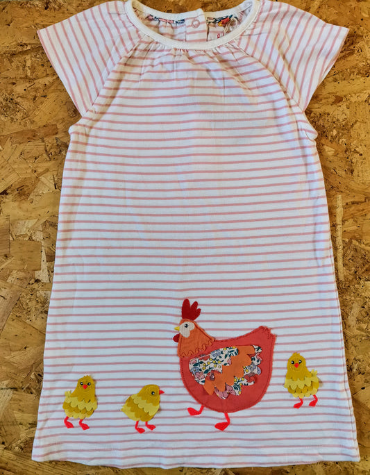 Boden Dress - Chickens (2-3yrs)